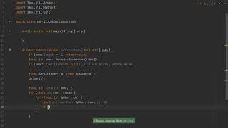 59 - Partition Equal Subset Sum - Final DP solution in Java
