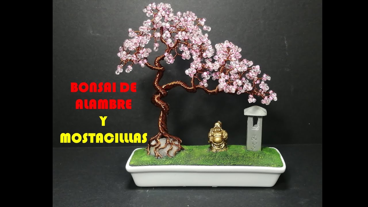 COMO HACER BONSAI CON ALAMBRES Y MOSTACILLAS YouTube
