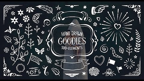 500+ Hand Drawn Elements Pack (After Effects template)