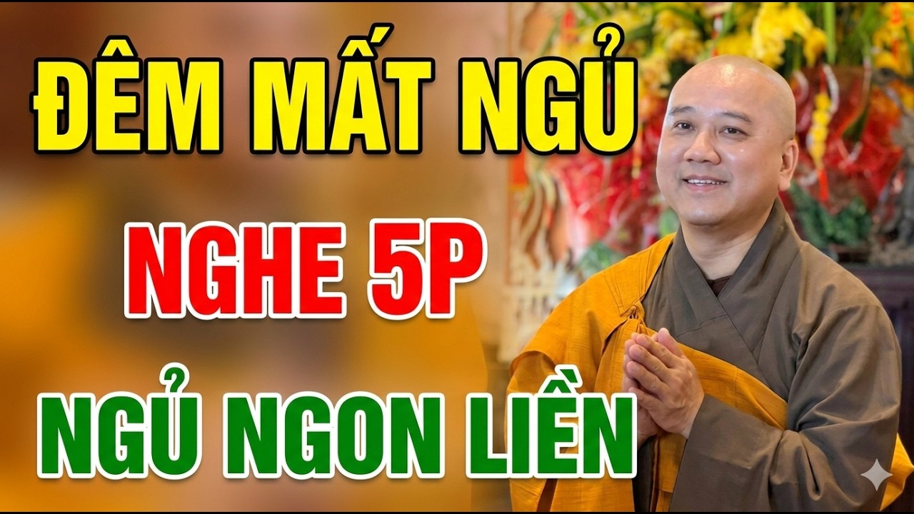 Khó ngủ mỗi đêm nghe thầy Thích Pháp Hoà giảng 5p bảo đảm ngủ ngon