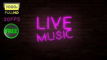 Neon Light Text Effect  - Animation - Free - Full HD