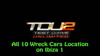 Test Drive Unlimited 2 - All 10 Wreck Cars Location on Ibiza 1