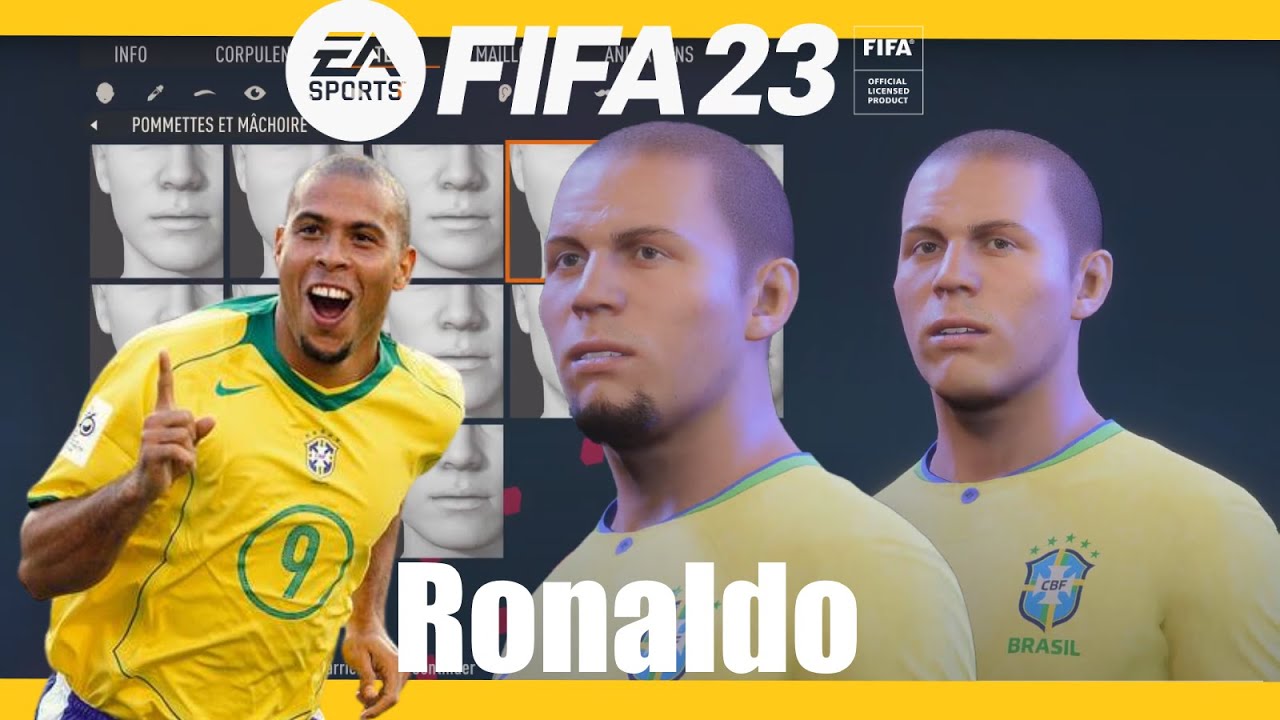 FIFA 23 - Create Ronaldo Nazário R9 Pro Clubs (Face Creation)