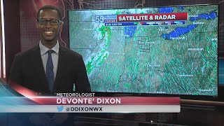 Showers and storms for Monday, relief from the heat and humidity on the way