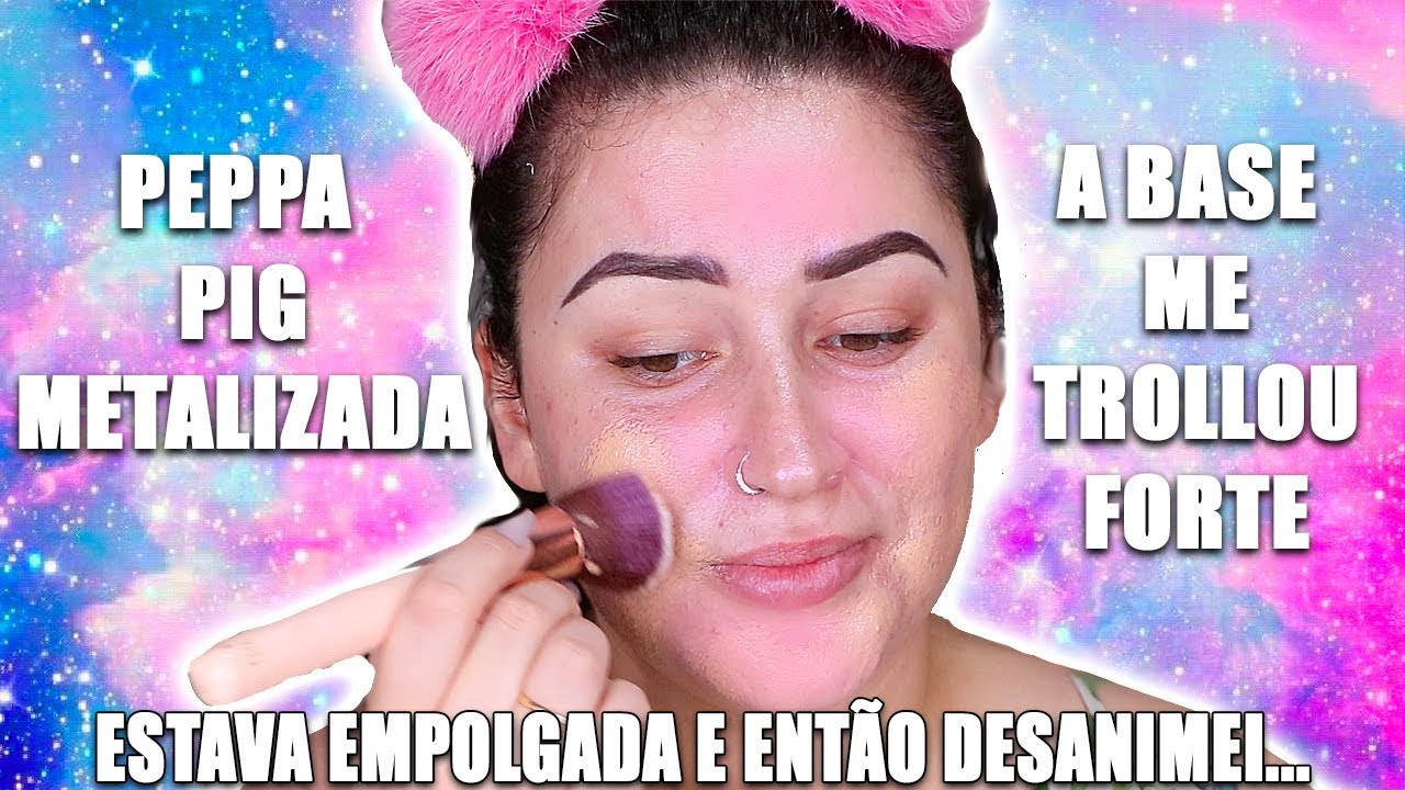 FIZ UMA MAQUIAGEM SÓ COM PRODUTOS DE $1,00 E POXA...