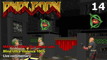 Amalgoom - MAP14 + E2M4: The Inmost Labs (Blind Ultra-Violence 100%)