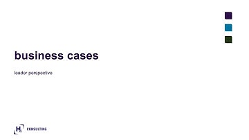Value for money: Business cases – leader perspective