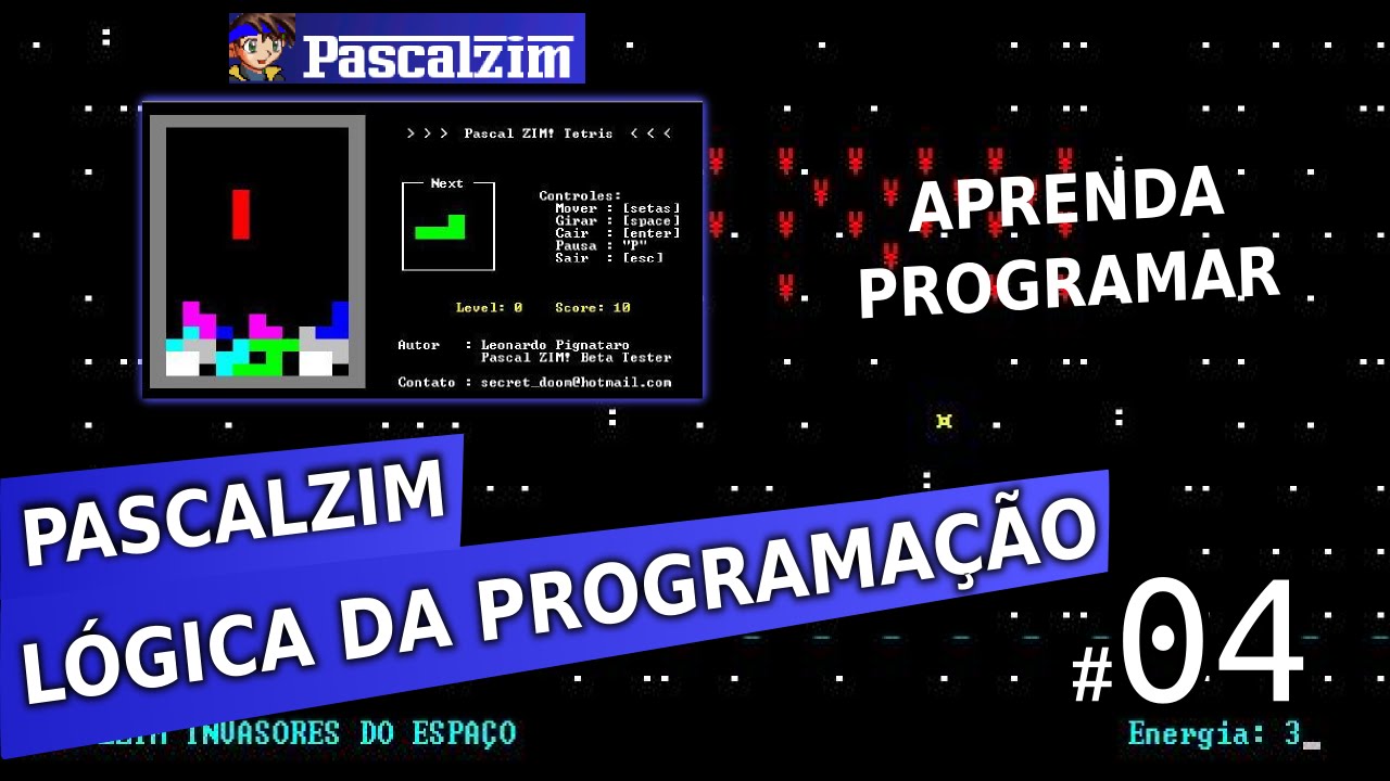 Curso de Algoritmos (Pascalzim) - Lógica da programação Vídeo Aula 04 ...