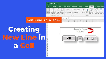 How to add a new line in a cell || line break in Excel