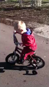Preston riding his bike!