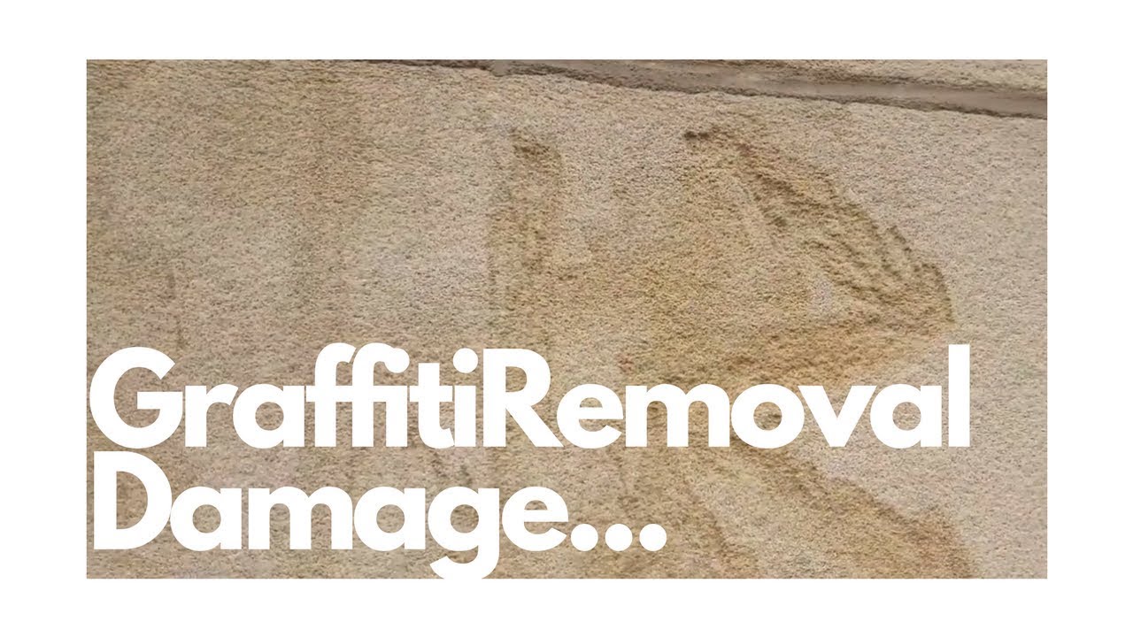 Oh no! They caused damage removing the graffiti...