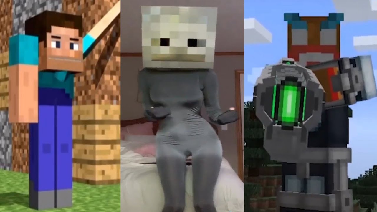 TIK TOK MINECRAFT COMPILATION 2 BEST MOMENTS + FAILS + LAUGHTER + FUNNY ...