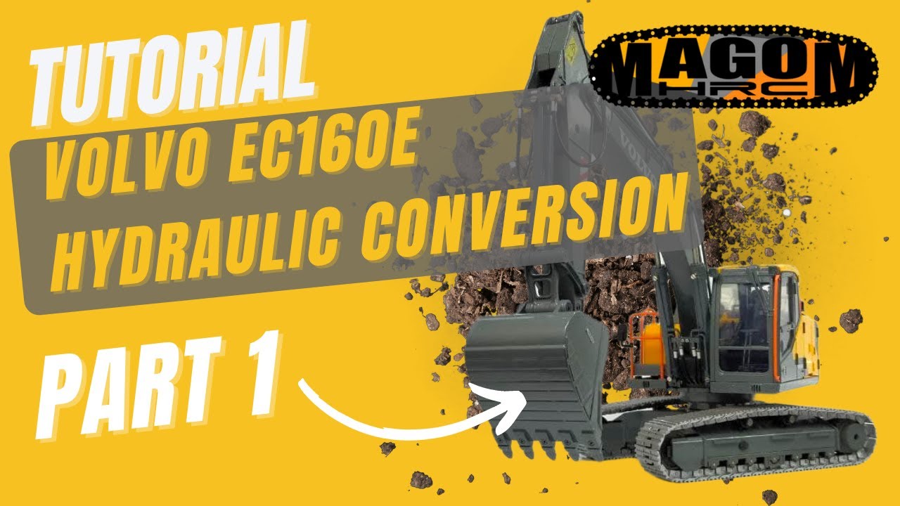 Tutorial for Volvo EC160E hydraulic conversion - PART 1 | MAGOM HRC