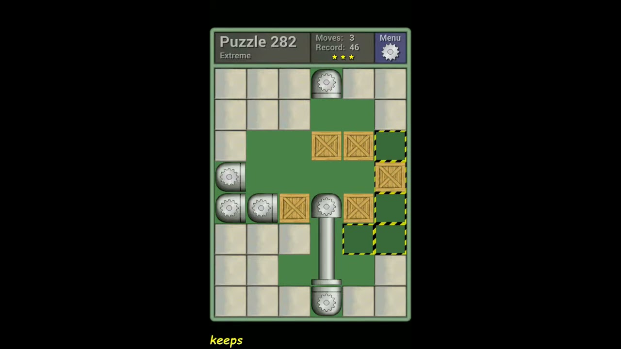 Pushing Machine (Extreme) Level Puzzle 282 - Perfect Solution