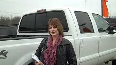 Annette Fisher with her 2006 Ford F350 Crew cab 4wd