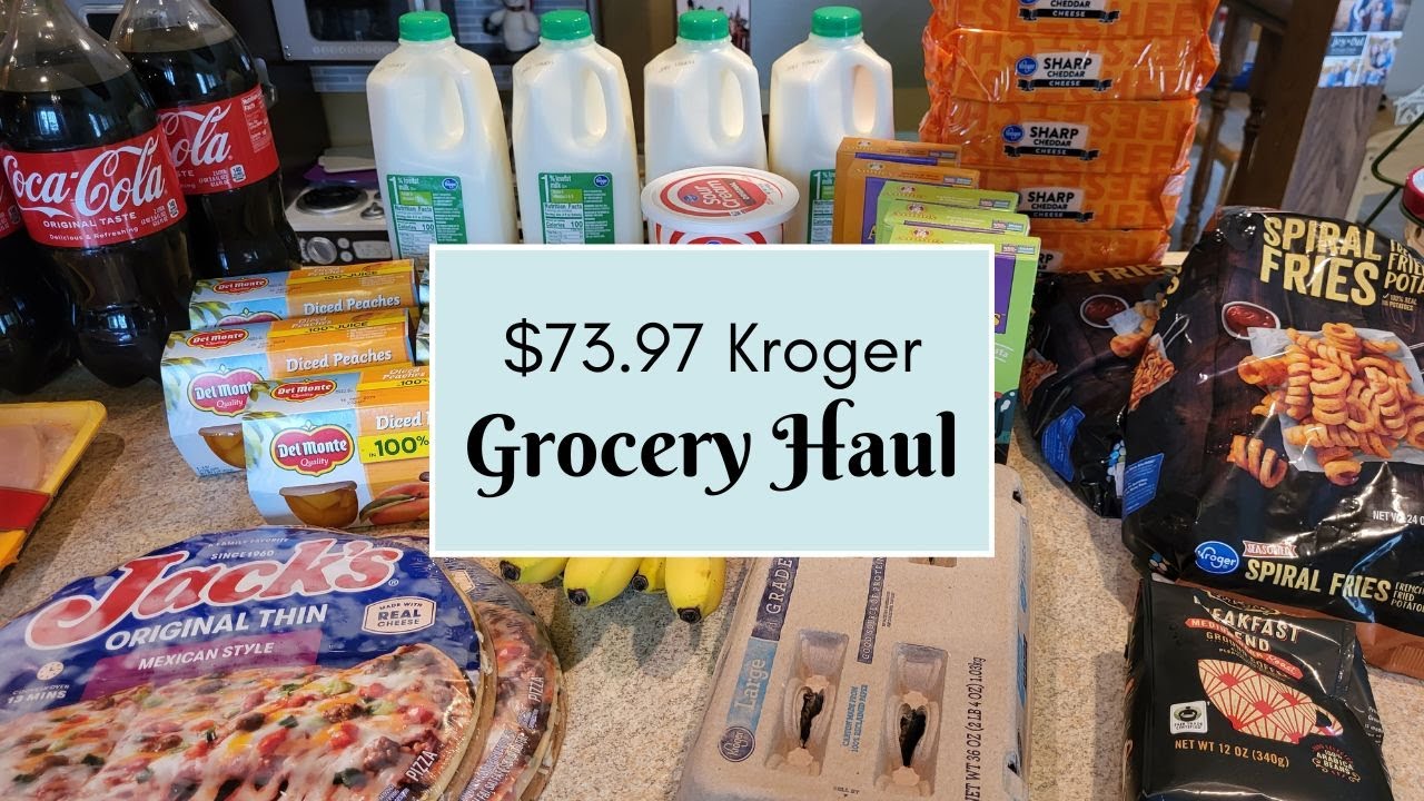 Weekly Kroger Grocery Haul for a Family of 6 | First Budget Grocery Haul of 2023