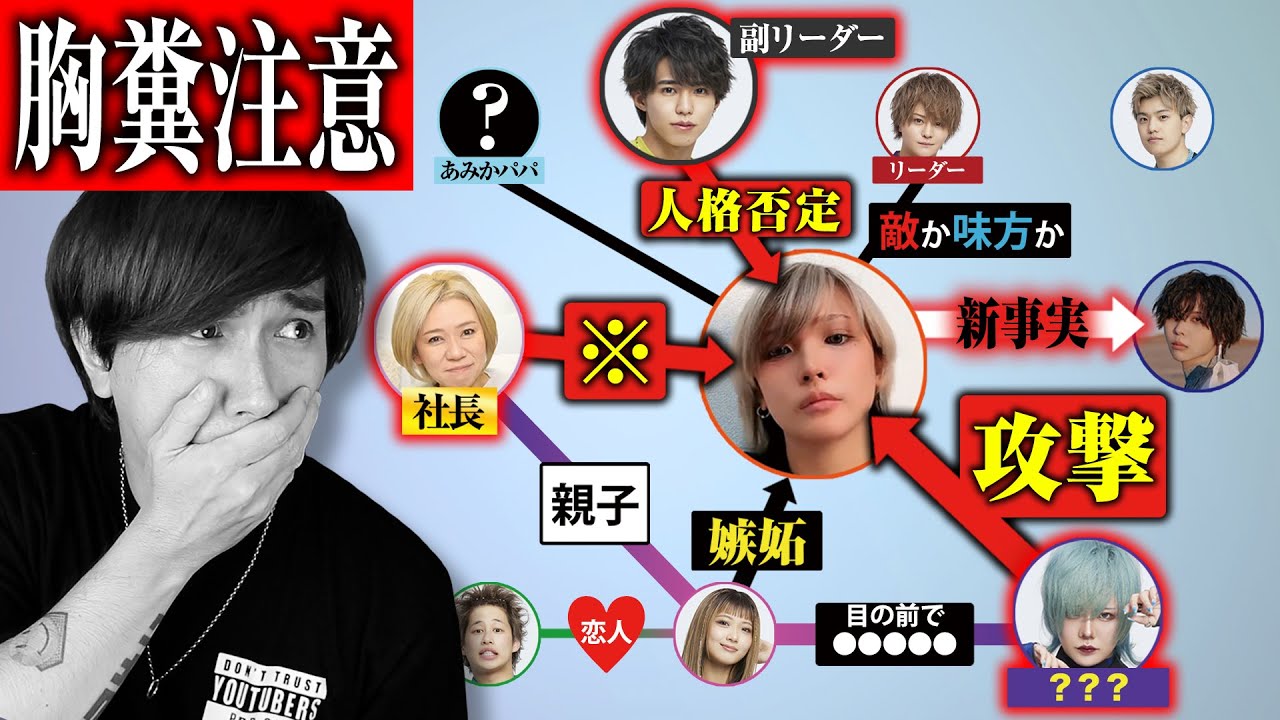 【相関図】フォーエイトゑむ氏。いじめパワハラ脱退騒動がヤバすぎてグループYouTuber界隈の闇見えたわｗｗｗｗｗ