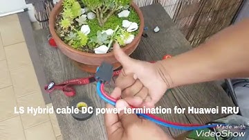 LS Hybrid cable DC power termination for Huawei RRU