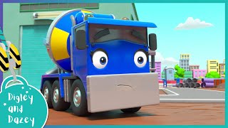 Work Together As A Team | 🚧 🚜 | Digley and Dazey | Kids Construction Truck Cartoons