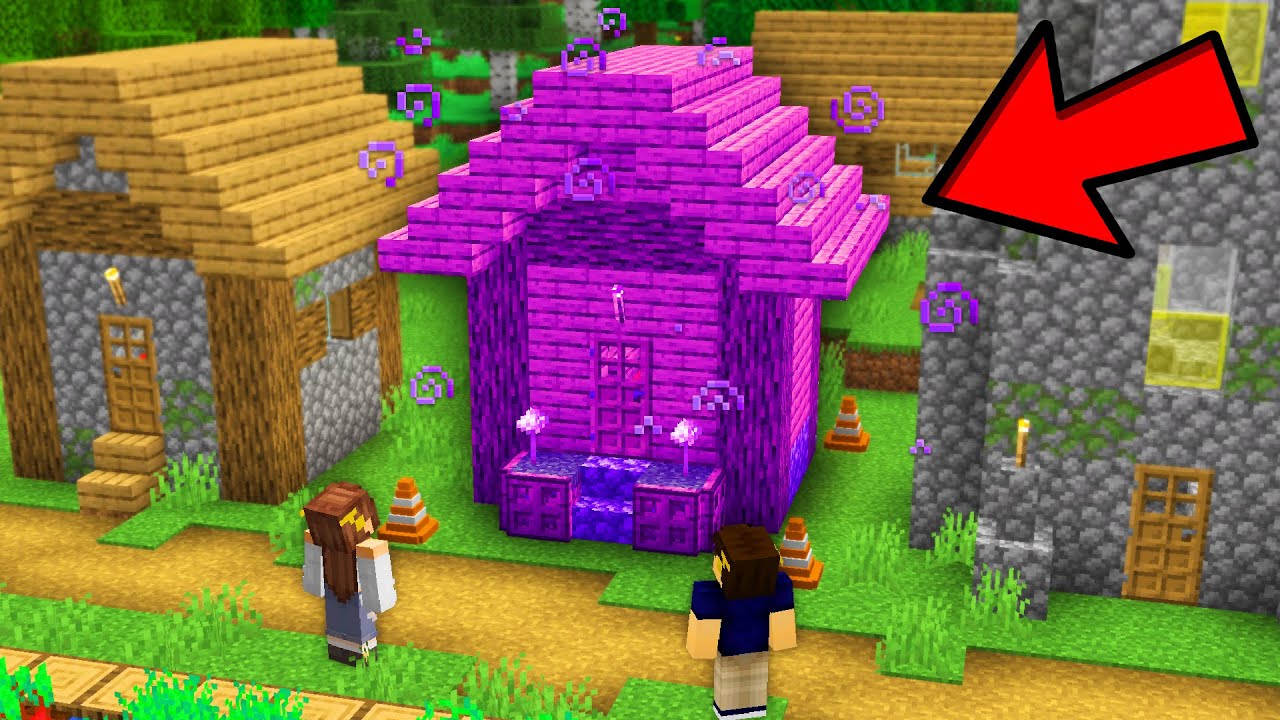 Como essa CASA MISTERIOSA apareceu na Vila do Minecraft