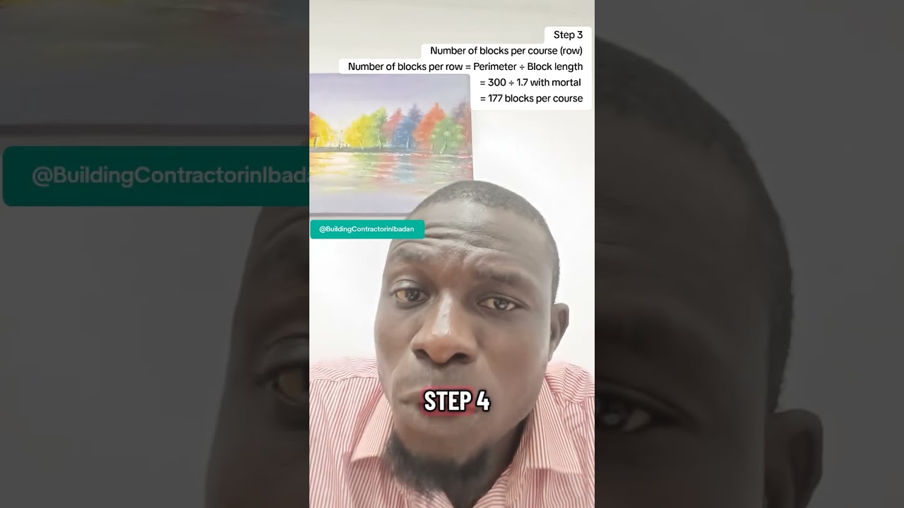 how to calculate block for fence or perimeter wall 