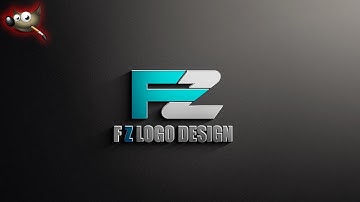 FZ Logo Design in GIMP | 3D Logo Tutorial for Beginners (Full Step-by-Step Guide)
