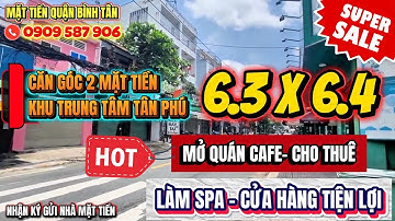 Mặt tiền quận Tân Phú | CĂN GÓC 2 MẶT TIỀN đường Lê Khôi 6.3x6.4 #mattienquantanphu #mattientanphu