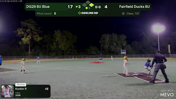 DG29 8U Blue @ Fairfield Ducks 8U (2025.11.15)