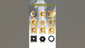 Did you know that carbide inserts are designed for a wide range of machining applications?