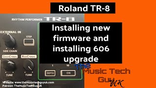 Installing new Firmware on the Roland TR-8 and installing the 606 upgrade