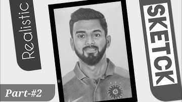 how to make realistic sketch of kl rahul part-2 #ytvideo #video #viral #realisticsketch