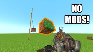 Playing Tetherball with a Gravity Gun? -- Minecraft Physics Datapack