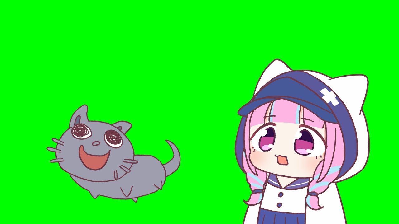 ホロ猫ミーム【ホロライブ】【猫ミーム】【戌神ころね】【湊あくあ】【がうるぐら】【轟はじめ】【手描き】【切り抜き】