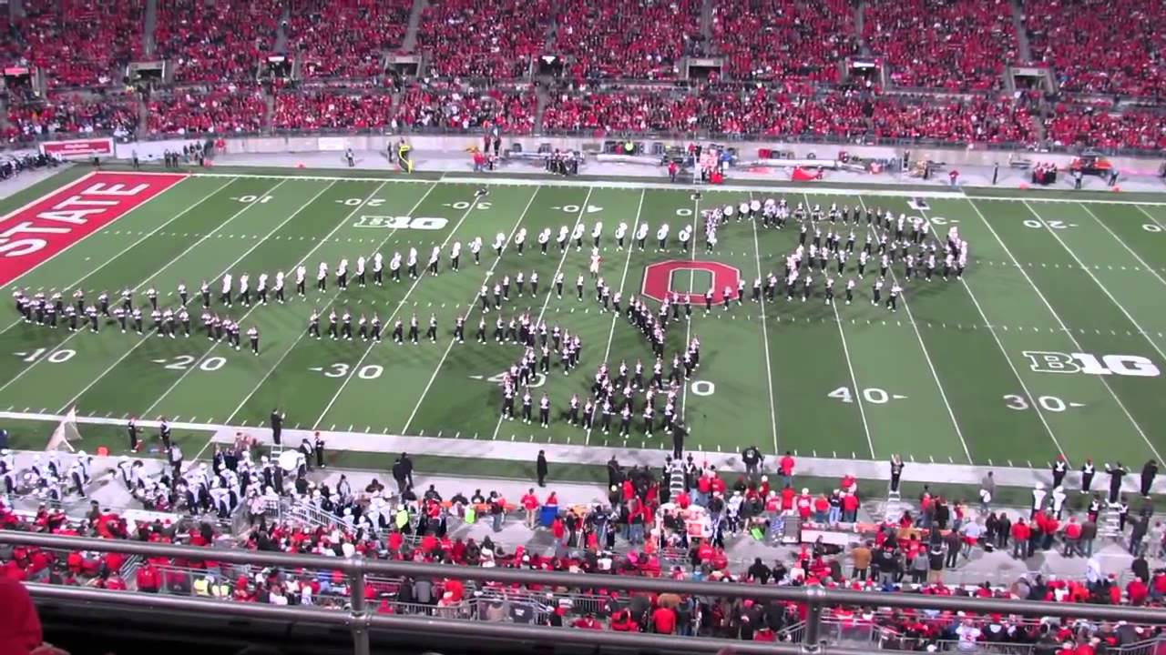 Ohio State Marching Band Hollywood  Blockbusters Halftime Show 10 26 2013 OSU vs Penn State