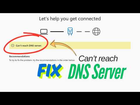 How to Fix "Can't Reach DNS Server" Error in Windows 11 | Internet Not Working Fix