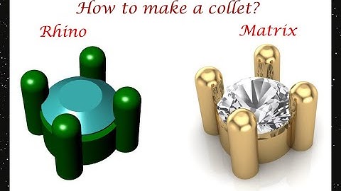 Round collet Tutorial || Rhino & Matrix