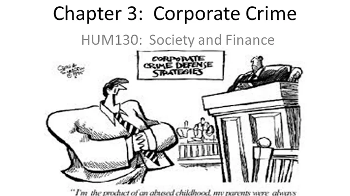 Corporate Crime - DayDayNews