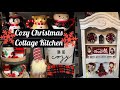 Cozy Vintage Christmas Cottage Kitchen 🎄