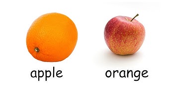 I compare apples to oranges (impossible)