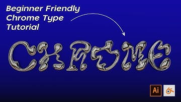 3D CHROME TYPE BLENDER TUTORIAL | BEGINNER FRIENDLY