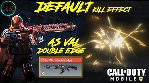*DEFAULT* KILL EFFECT | AS VAL Double Edge | BEST GUNSMITH LOADOUT | COD MOBILE | Tš义