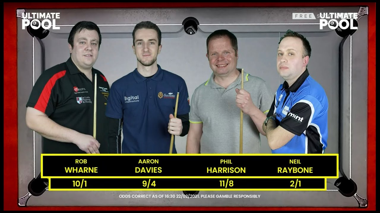 Image of video the Aaron Davies v Phil Harrison QF Group Stage Vinny.co.uk Champions League Pool 20