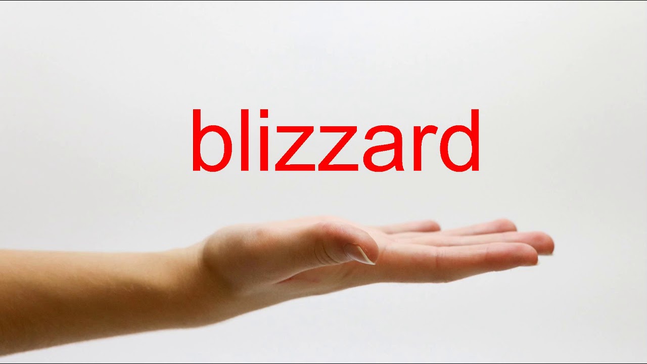 How to Pronounce blizzard American English YouTube