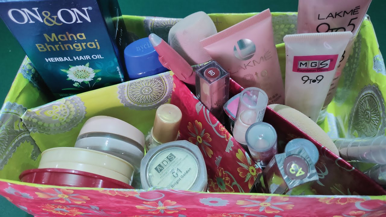 DIY Makeup Organizer Box Cardboard Cosmetic Box Making at Home