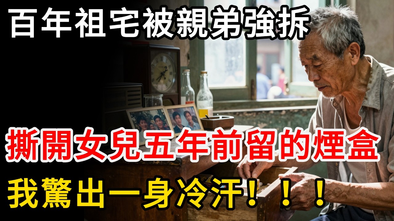 百年祖宅被親弟強拆，撕開女兒五年前留的煙盒，我驚出一身冷汗！！！