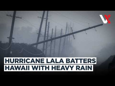 Tropical Storm Lala Hits Maui | Heavy Rain And Winds Lash Hawaii As Storm Nears | VERTEX