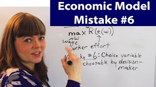 Economic Modelling Mistake #6: Decision-maker cannot control choice variable @AshleyHodgson