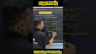 CUET Maths Trick: Increasing &amp; Decreasing Functions 🔥 #Shorts #yt #ytshorts #maths #cbse #viral