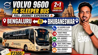 BANGALORE to BHUBANESWAR in LUXURY|Sleeper Bus | Shyamoli Paribahan Volvo 9600 AC Sleeper Class 