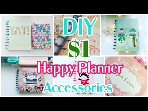 9 DOLLAR STORE DIY HAPPY PLANNER ACCESSORIES AND TIPS YOU SHOULD TRY! EASY  AND INEXPENSIVE 